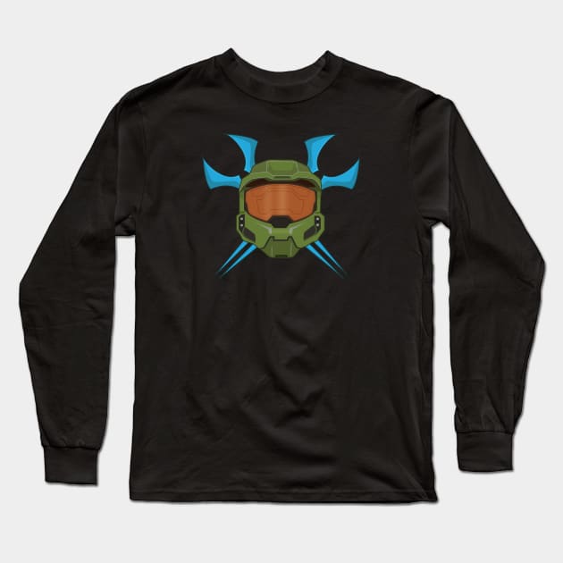 Halo Master Chief Energy Sword Long Sleeve T-Shirt by OreFather